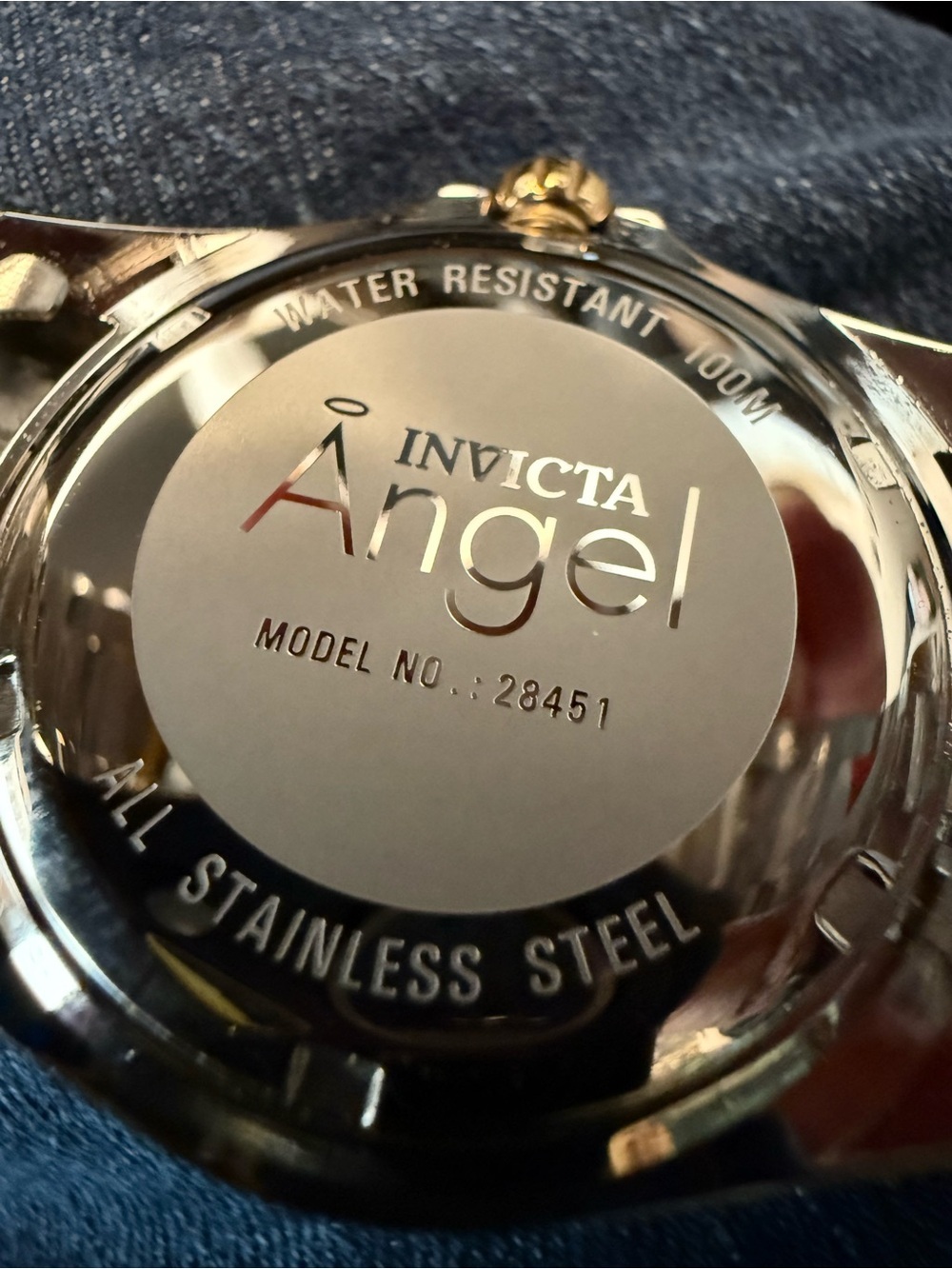 Invicta Angel Crystal Mother of Pearl Dial Quartz Watch 38mm, 100m - Picture 2 of 4